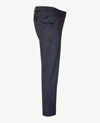 Brax - Thore - Instapbroek voor heren - Jersey - Werkje navy met grijs