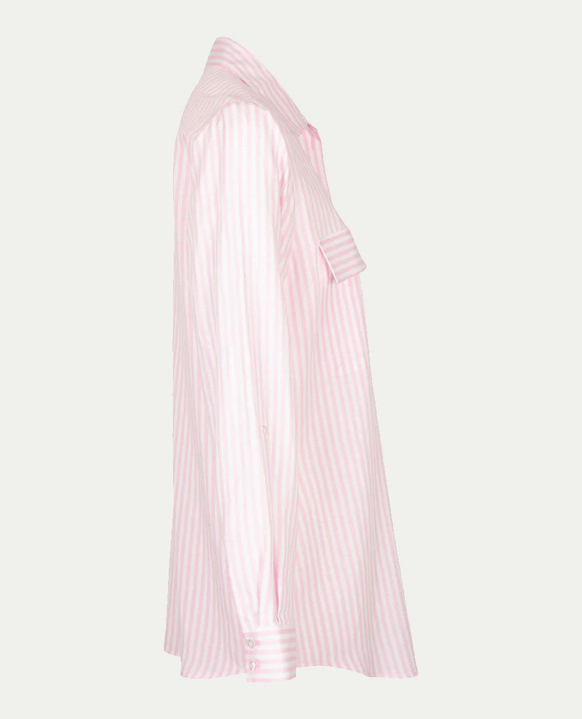 Erfo - Blouse oversized - Streep roze en wit