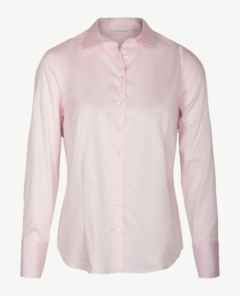 Eterna - Klassieke blouse - Poplin - Pastel roze