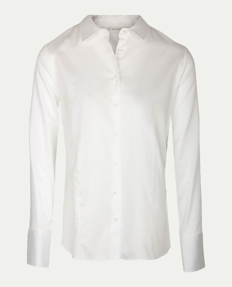 Eterna - Klassieke blouse - Poplin - wit