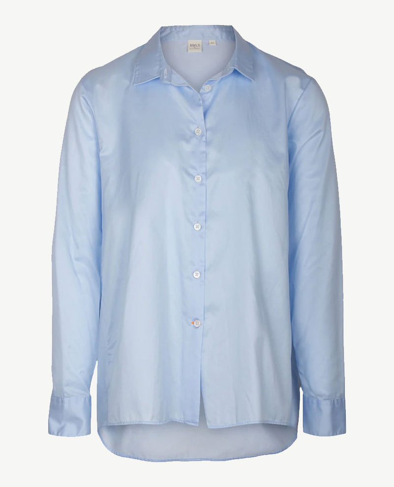 Eterna - Oversized blouse - Poplin - blue