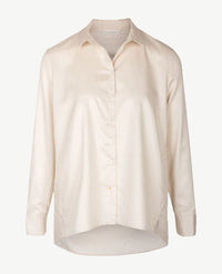 Eterna - Oversized blouse - Poplin  satijn - Licht beige
