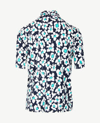 Frank Walder - Top/Blouse - Bloem marine, wit en azuur