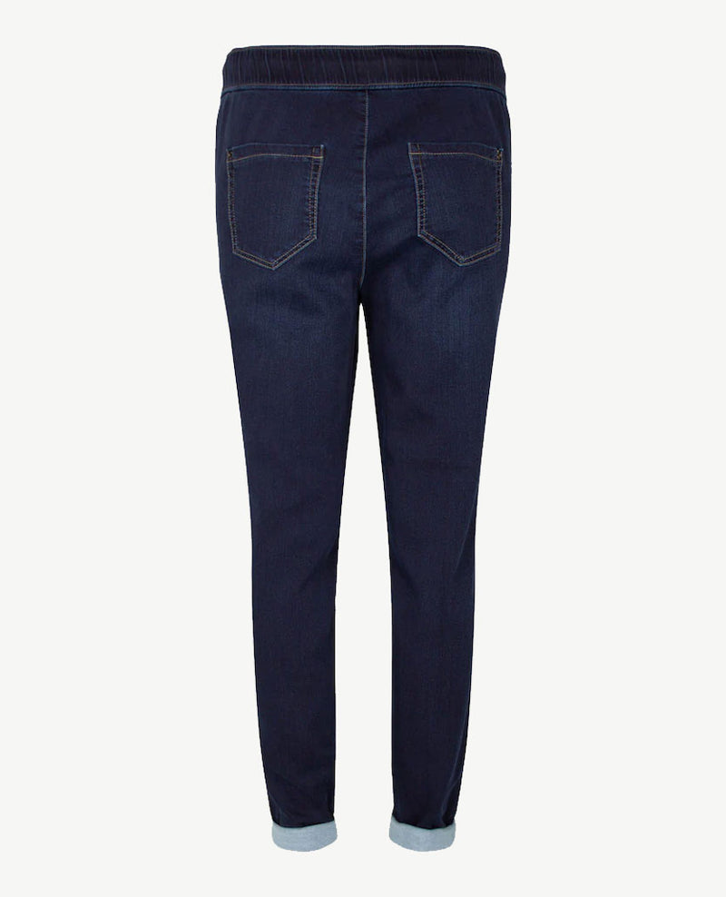 Gardeur - Elastiek rondom - Chris - wijde jeans - Normale lengte - Midblue