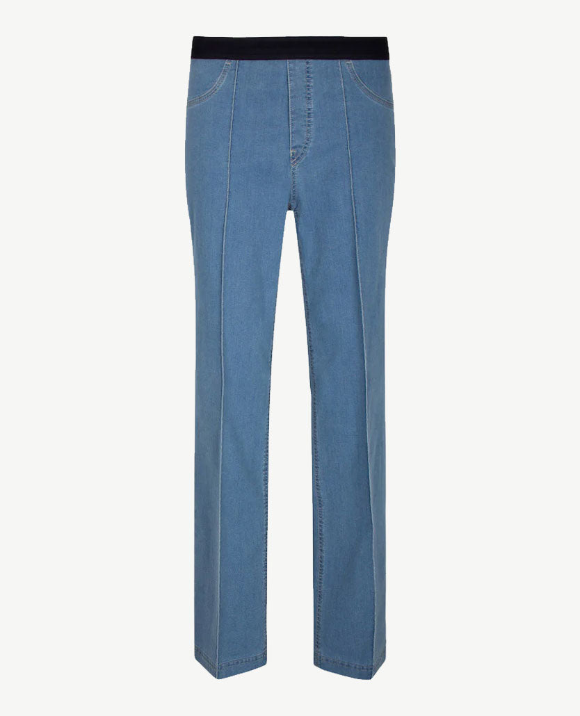 Gardeur - Elastiek rondom - Zilla - Flare jeans - Korte lengte - Lightblue