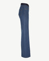 Gardeur - Elastiek rondom - Zilla - Flare jeans - Korte lengte - Midblue