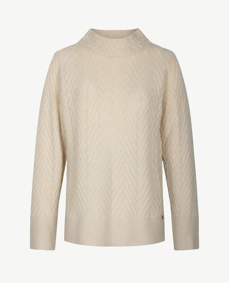 Gollé Haug - Pullover coll - Kabels - Ecru