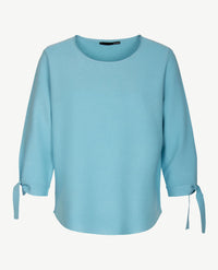 Le Comte - Pullover met ronde boothals - Pastel-azuur