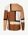 Rabe - Pullover - ronde hals - Beige, donker camel, zwart en off-white