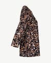 Rabe - Top - ronde hals - Takjes beige, donker camel, wit en zwart