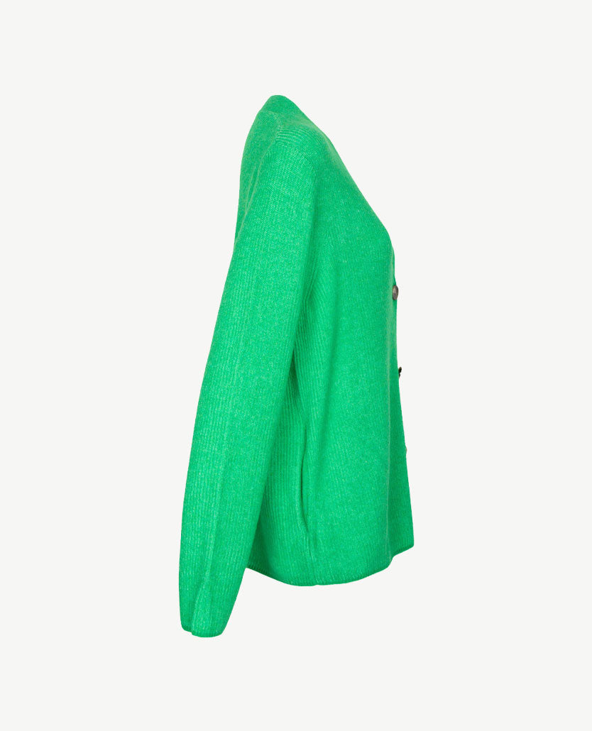 Rabe - Vest  met zakken - Groen mêlée