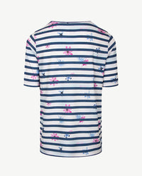 Rabe - Top - ronde hals - Streep multicolor