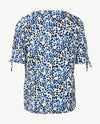Rabe - Top/blouson - Dessin marine, geel en wit