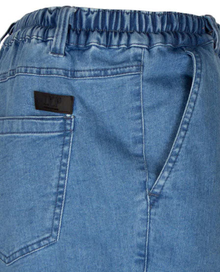 D.Y.P. - Robert - Bermuda/korte broek - Elastische band - Aansluitend - jeans