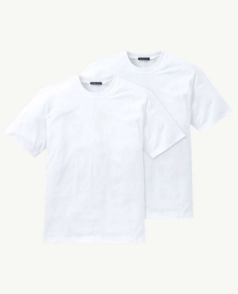 Schiesser - American T-Shirt - Ronde hals - Duo pack 008150 - Wit