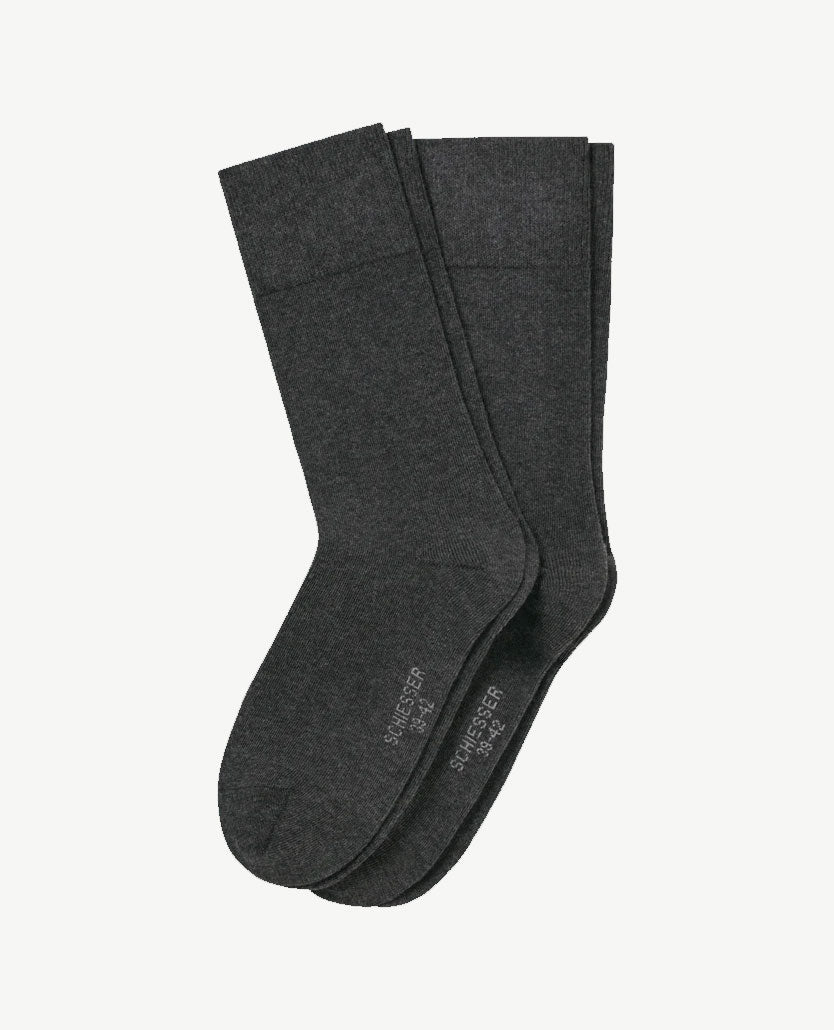 Schiesser - Herensokken Bluebird stay fresh - 5 paar - Zwart