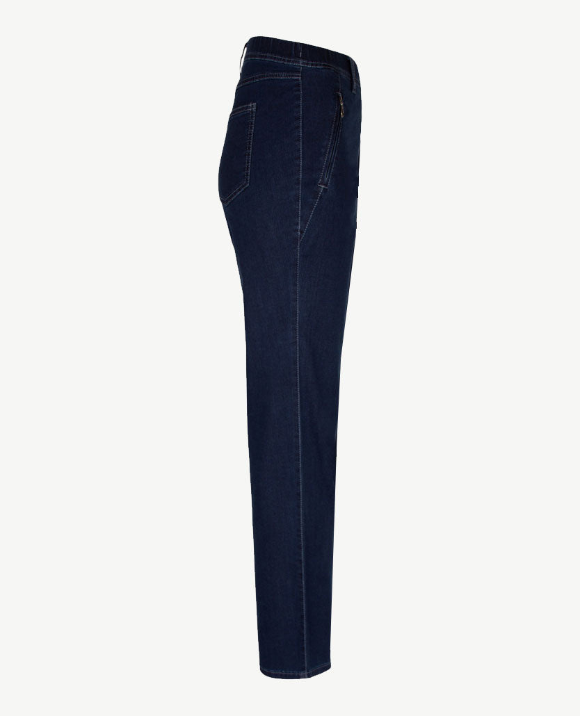 Toni - Alice zip - 7-8 - Elastiek rondom - Jeans - Stone Blue - Normale lengte