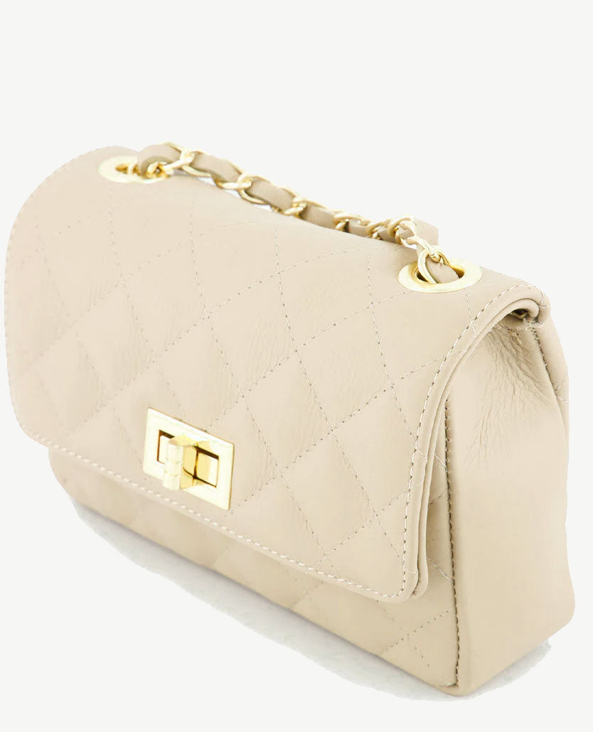 Tas - Audrey - Leer - Licht beige