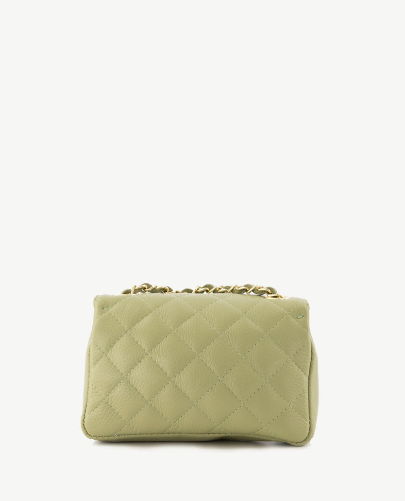 Tas - Audrey - Leer - Mosgroen