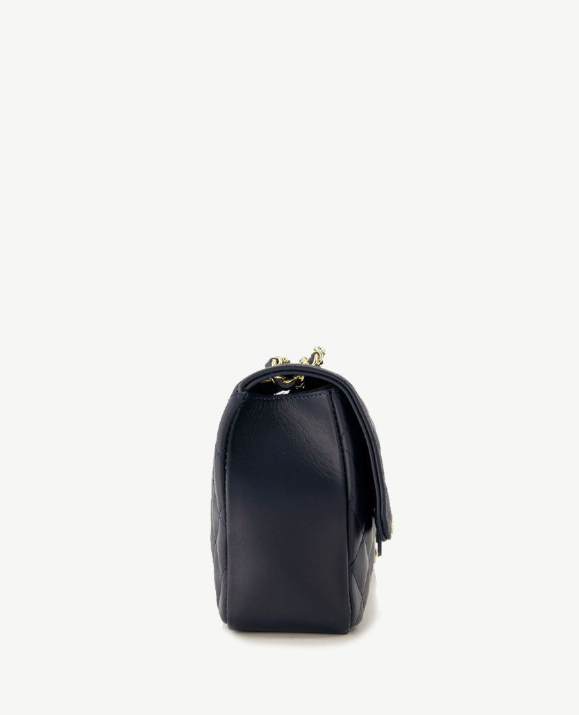 Tas - Audrey - Leer - Medium - Navy