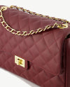 Tas - Audrey - Leer - Medium - Bordeaux