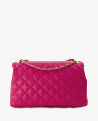 Tas - Audrey - Leer - Medium - Fuchsia