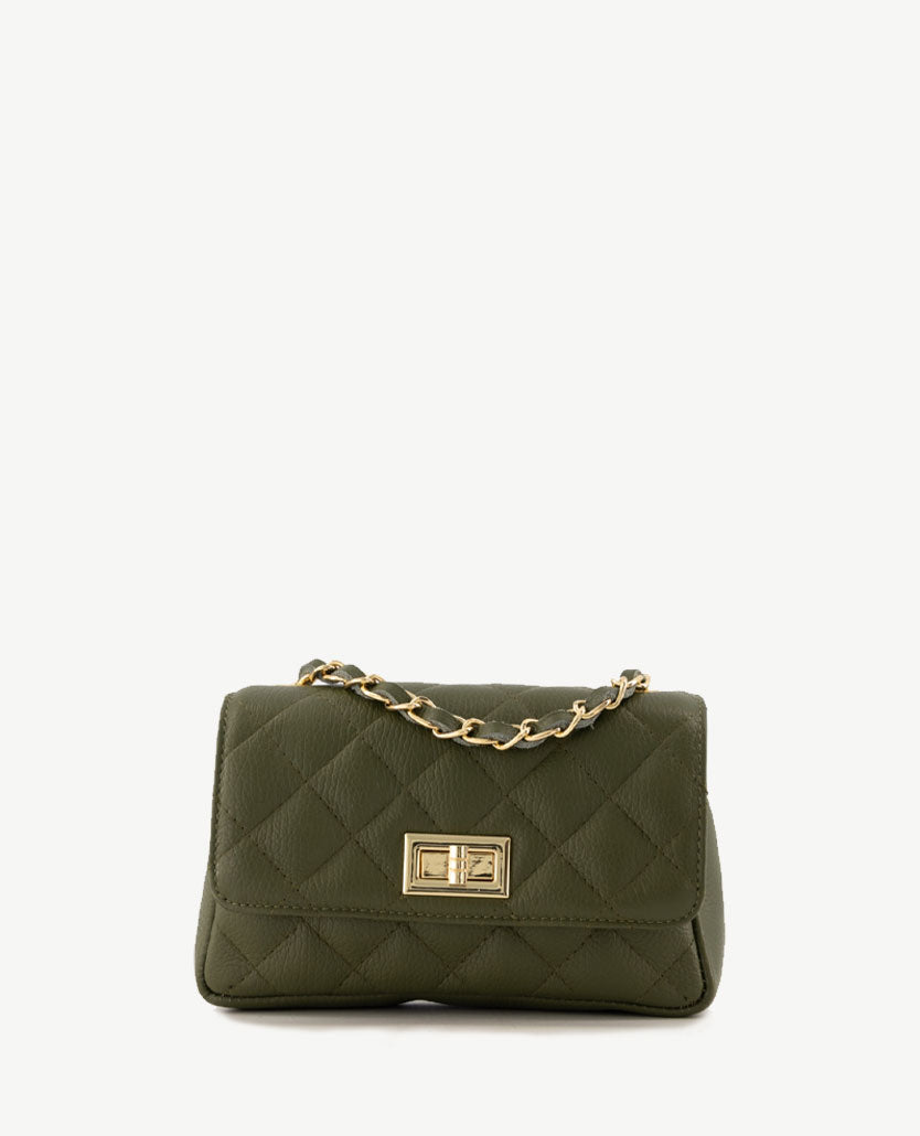 Tas - Audrey - Leer - Olijfgroen
