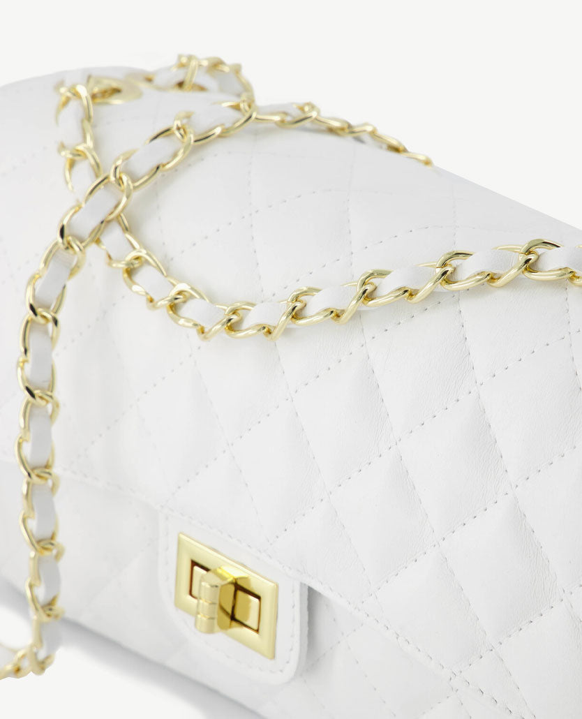 Tas - Audrey - Leer - Medium - Wit