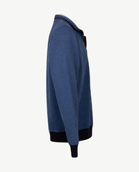 Baileys - Polo  met rits - Two-tone - Marineblauw met rafblauw