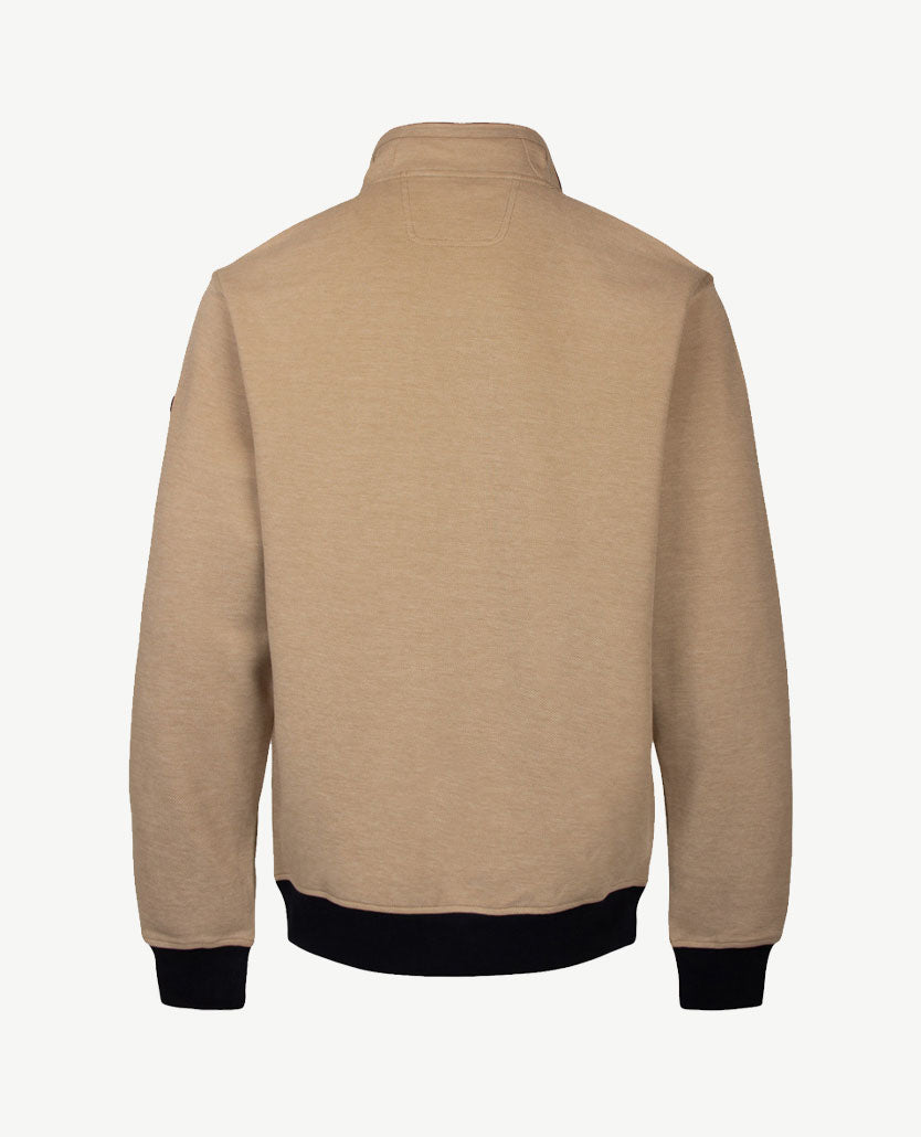 Baileys - Polo  met rits - Two-tone - Beige met navy