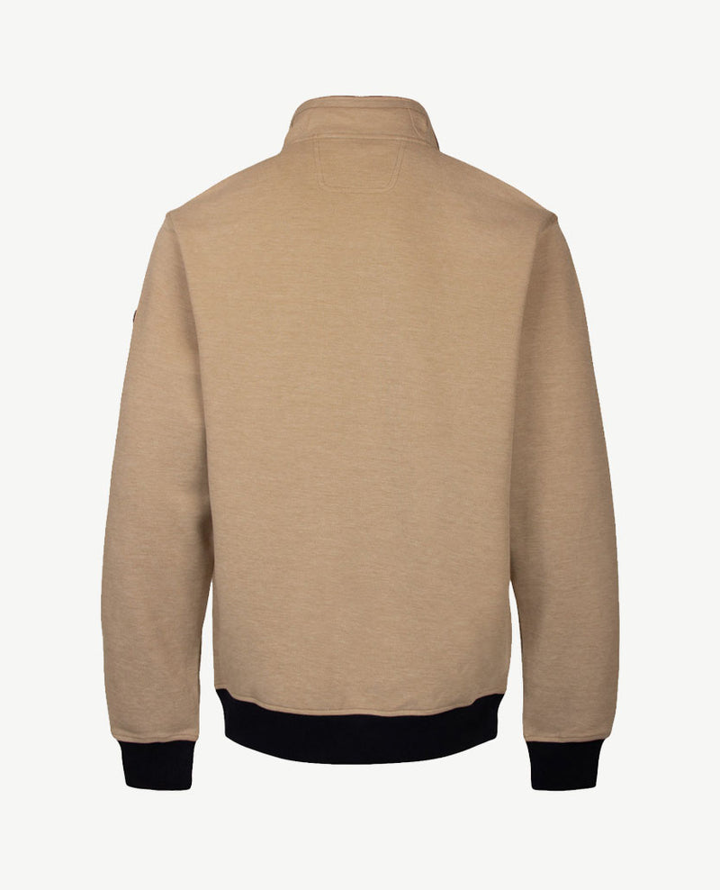 Baileys - Polo  met rits - Two-tone - Beige met navy