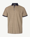 Baileys - Polo - Blokje beige met off-white en navy