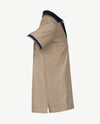 Baileys - Polo - Blokje beige met off-white en navy