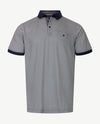 Baileys - Polo met borstzak - Blokje in navy met beige, blue en wit