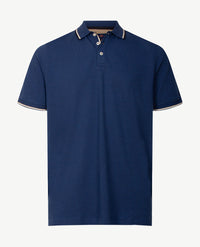 Baileys - Polo - Navy met beige en wit