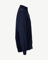 Baileys - Polo met rits - Gebreid - Marineblauw