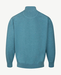 Baileys - Polo met rits - Gebreid - Petrol mêlée