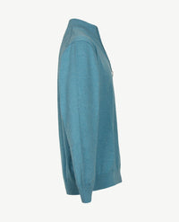 Baileys - Polo met rits - Gebreid - Petrol mêlée