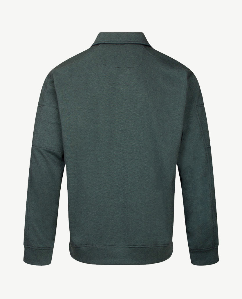 Baileys - Polo met rits - Two tone - Groen met navy