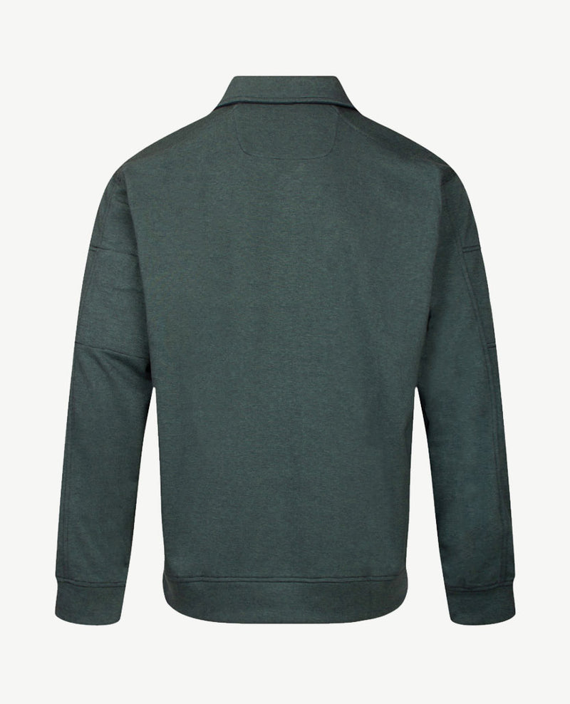 Baileys - Polo met rits - Two tone - Groen met navy