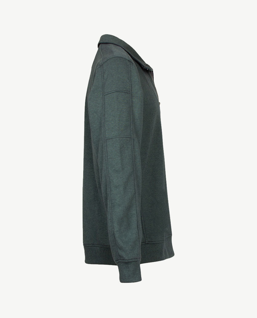 Baileys - Polo met rits - Two tone - Groen met navy
