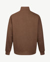 Baileys - Polo met rits - Sweat - Mêlée - Taupe met navy