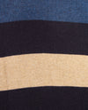 Baileys - Polo met rits - Gebreid - Streep - Navy, beige, camel en blauwen