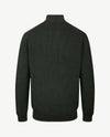 Baileys - Polo met rits - Ribbel gebreid - Two tone - Groen met navy