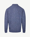 Baileys - Polo met rits - Gebreid - Kabel - Blauw mêlée