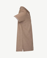 Baileys - Polo met borstzakje - Two tone piqué - Taupe