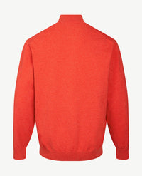 Baileys - Polo met rits - Gebreid - Mêlée burnt red