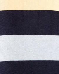 Baileys - Polo met rits - Gebreid - Streep geel, blue, beige en navy