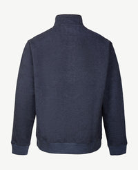 Baileys - Herenpolo met rits - Two tone - Navy met raf blauw