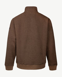 Baileys - Herenpolo met rits - Two tone - Choco met cognac
